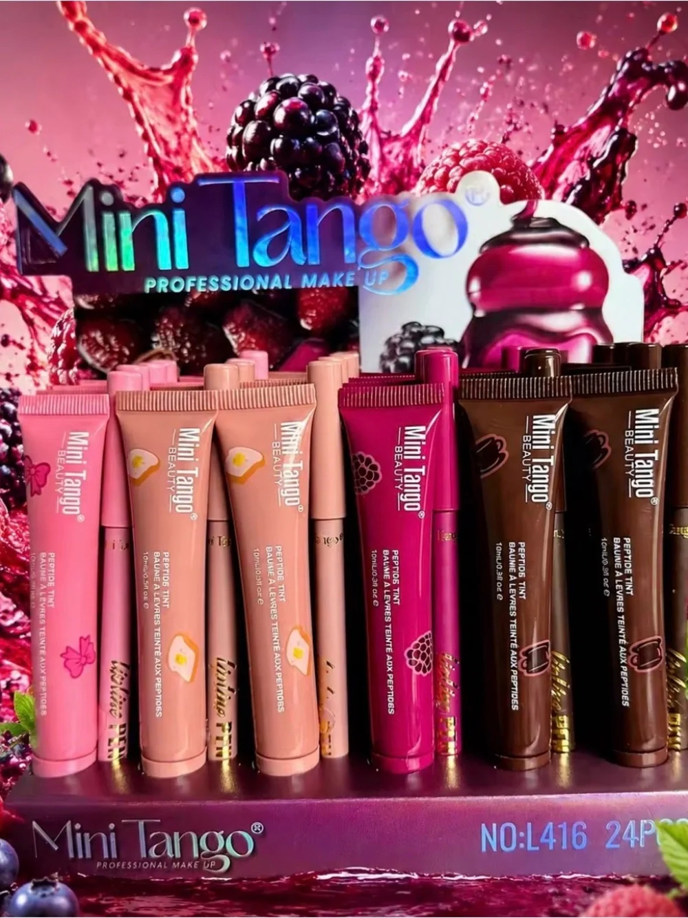 Women's Lip Tint and lip liner Set — Berry Pink and Brown Shades